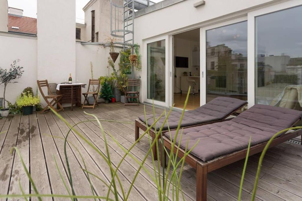 Amazing Terrace, Close To Viennas Biggest Shopping Street Exterior foto